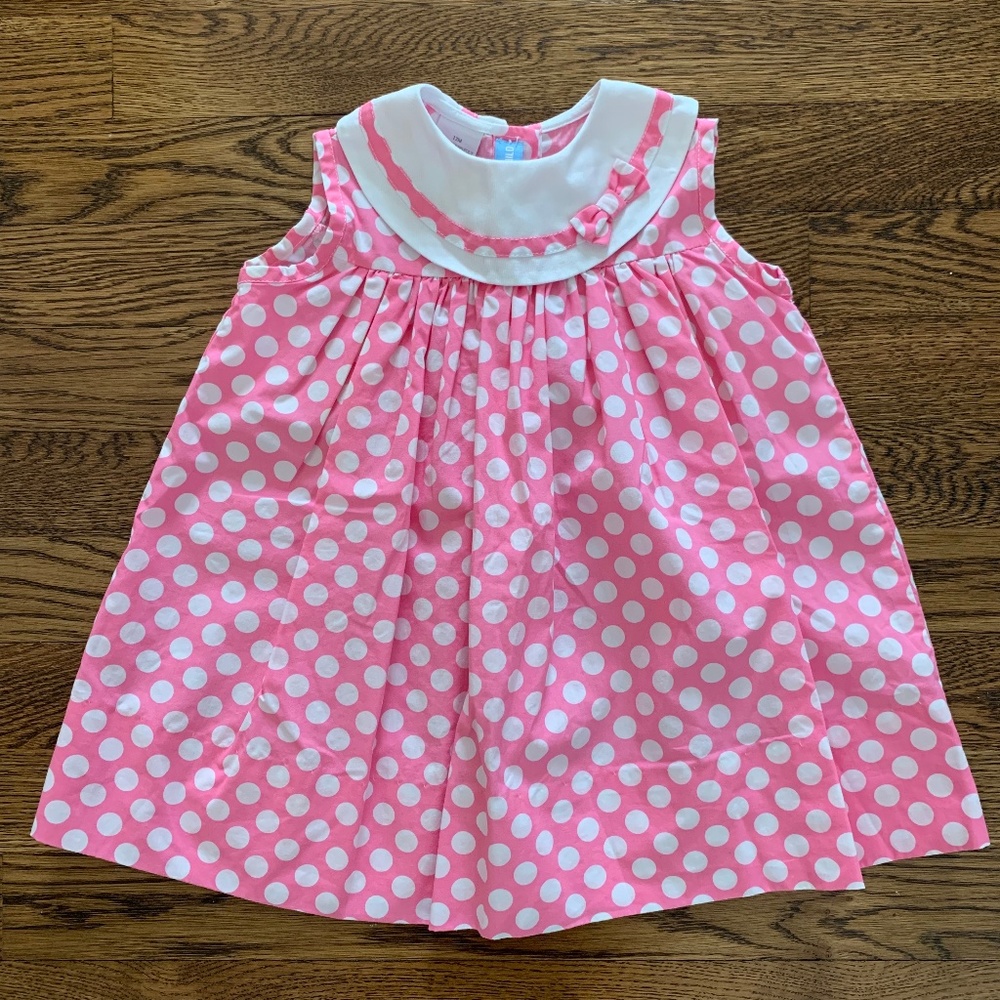 Monday’s Child Pink Polka Dot Dress 12mo